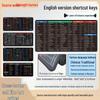 Extra Large Non-Slip Office Desk Mat - Customizable Keyboard Hotkeys