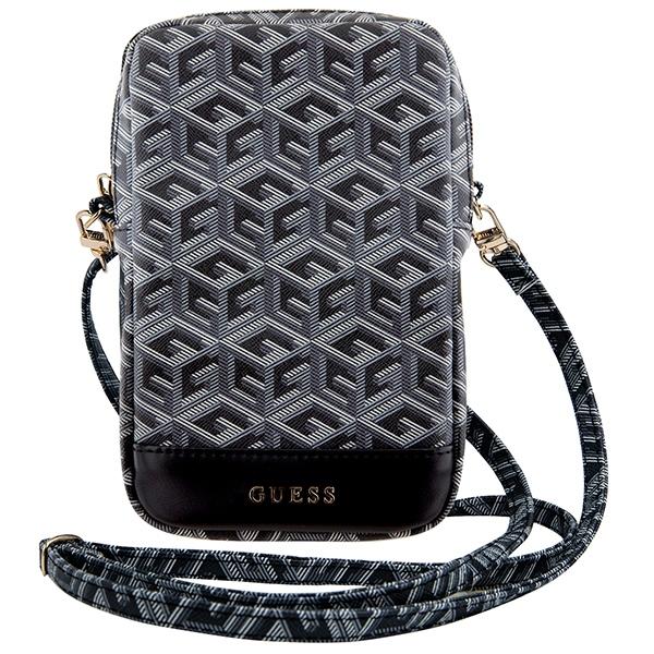 Guess Handbag Guwbzpgcspgk Black/Blackzip Gcube Bottom Stripe