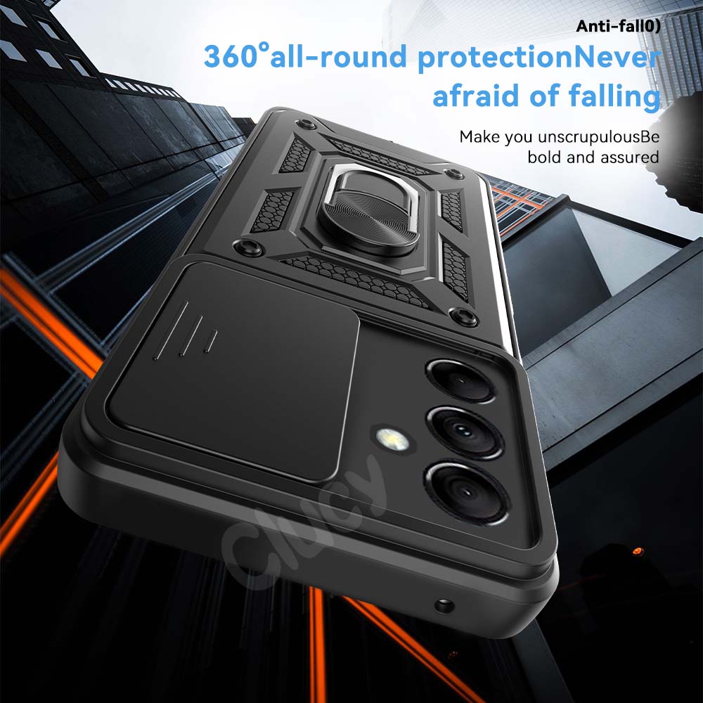 Shockproof Armor Case For Samsung Galaxy M54 M14 M53 M23 M33 M52 M51 F23 Car Magnetic Holder Ring Protect Cover