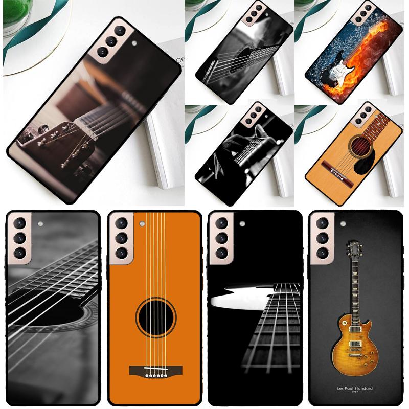 Guitar Music Phone Case For Samsung Galaxy S25 Ultra S24 Ultra S9 S10 S20 S21 S22 S23 Plus S24 FE Cover