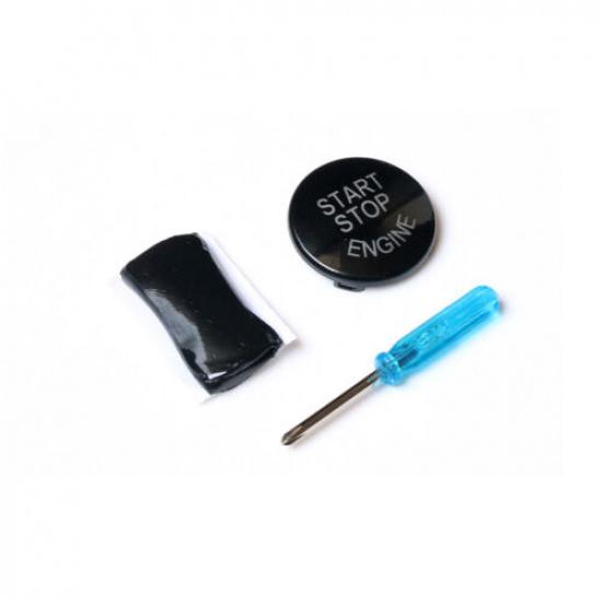 Black Engine Start Stop Button Replace Cover For BMW E90 E91 E60 E84 E83 E71 E72