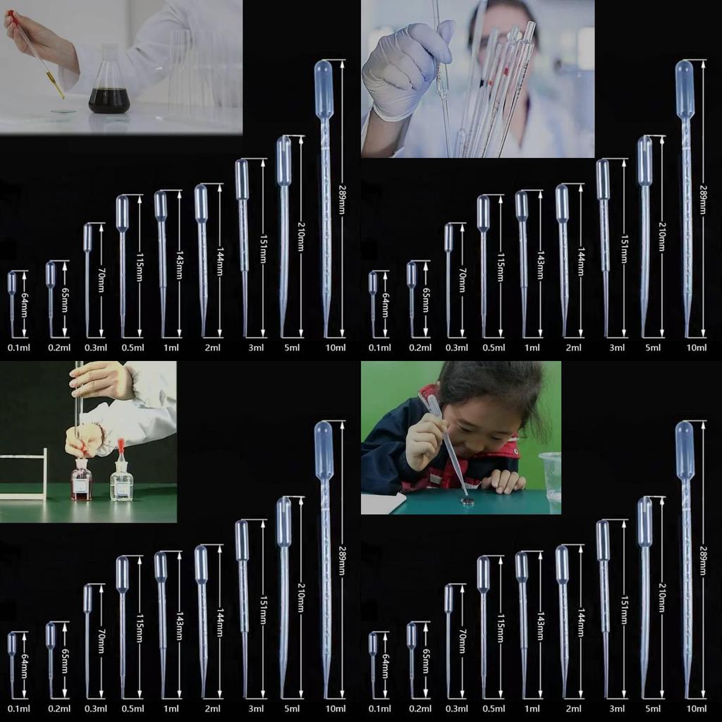Premium Disposable Plastic Pipettes With Clear Measurement Scales For Accurate Liquid Transfer
