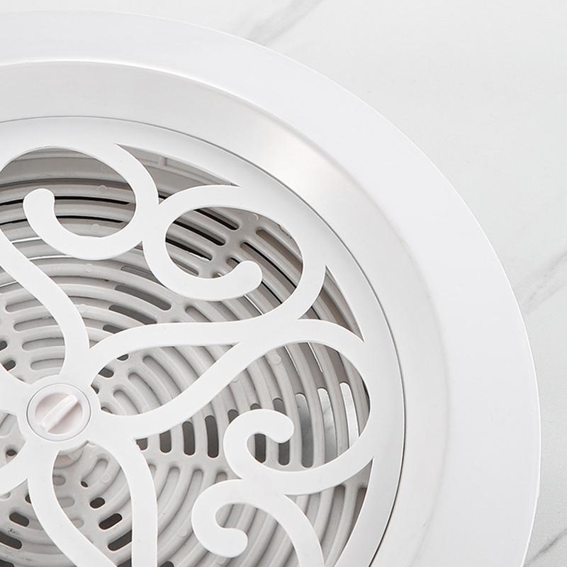 Capac decorativ pentru gură de ventilație Grilă rotundă de ventilație cu plasă de protecție integrată Ieșire reglabilă pentru perete tavan WWO66