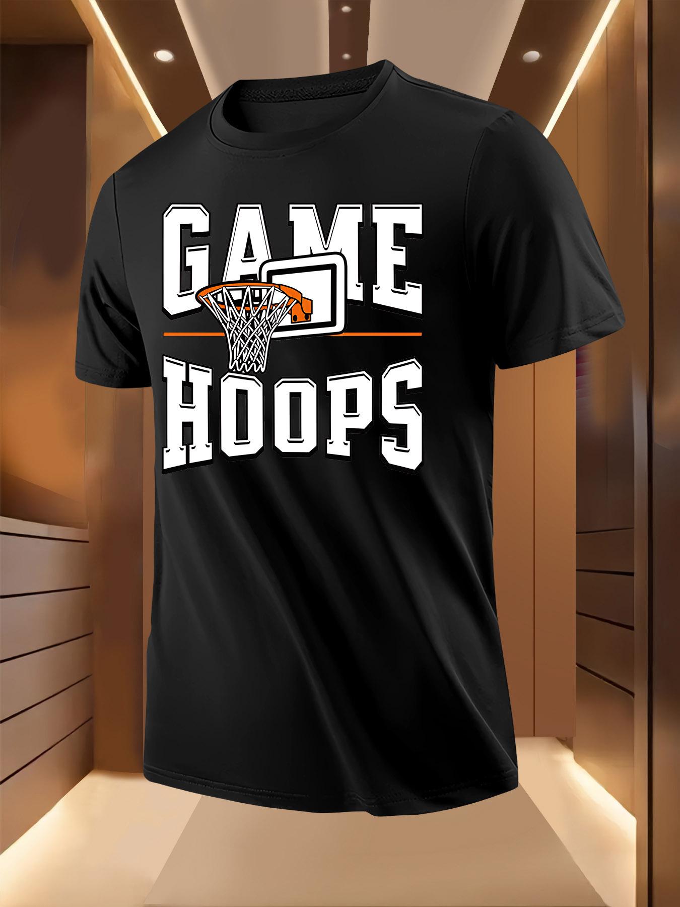 Basketball Graphic Tshirt - Lightweight Breathable Polyes... M
