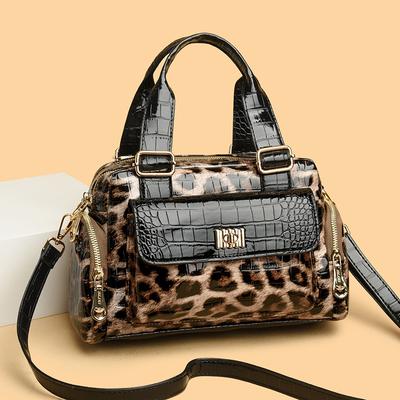 Crocodile Pattern Multi Functional Shoulder Bag Fashion Trendy Women's Bag