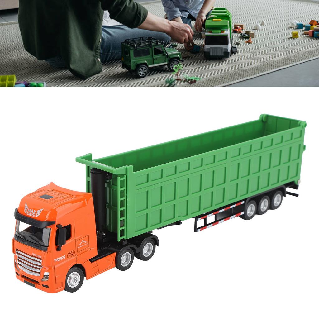 1:50 Scale Diecast Model Truck Toy Static Model Car Dump Truck for Kids Children Boys Gifts