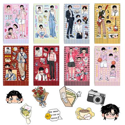 8 Puzzle Jucărie Autocolante Ținută Adolescent American Desene Animate Autocolante Artizanat Impermeabile Autocolante Decorative