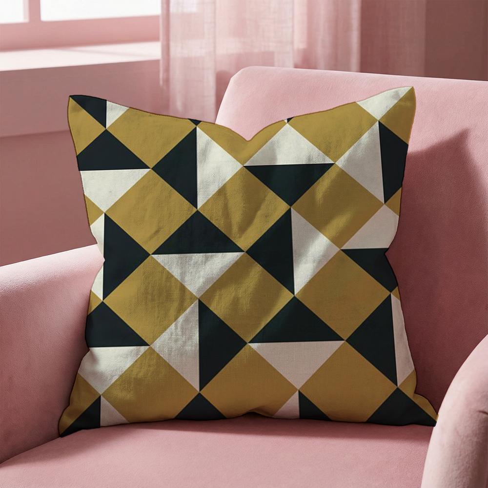 Triangle Array Cushion Cover MultiScene Pillow Cover for Home Car Reversible Soft Durable for Daily Use