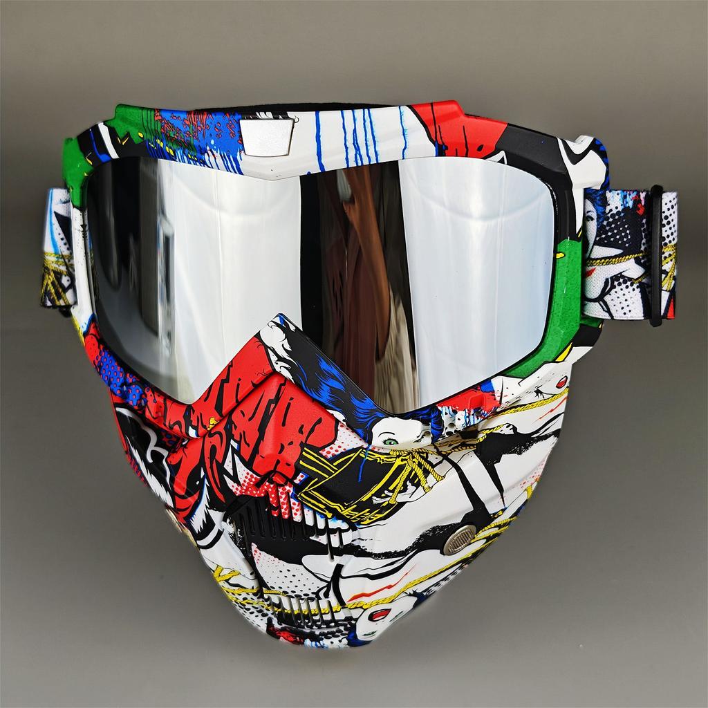 Moto Snow Goggles Mask UV400 Outdoor Riding Men's Windproof Sand Goggles Helmet Mask Mask