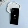 G-God Jesus Cross Soft Silicone Case for Samsung S25, S24, S21, S22, S23, S30, Ultra, S20, Plus, FE, Lite-Black