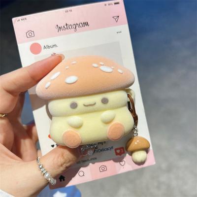 3D Nylon Mushroom Earphone Case for AirPods 4 2024 Cartoon Cute Cover for AirPods Pro 2 Charging Box for AirPods 3 2 1 Case