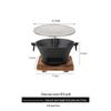 Cast Iron Charcoal Stove & Grill: Outdoor Tea Warmer, Camping BBQ, Hot Pot Fireplace