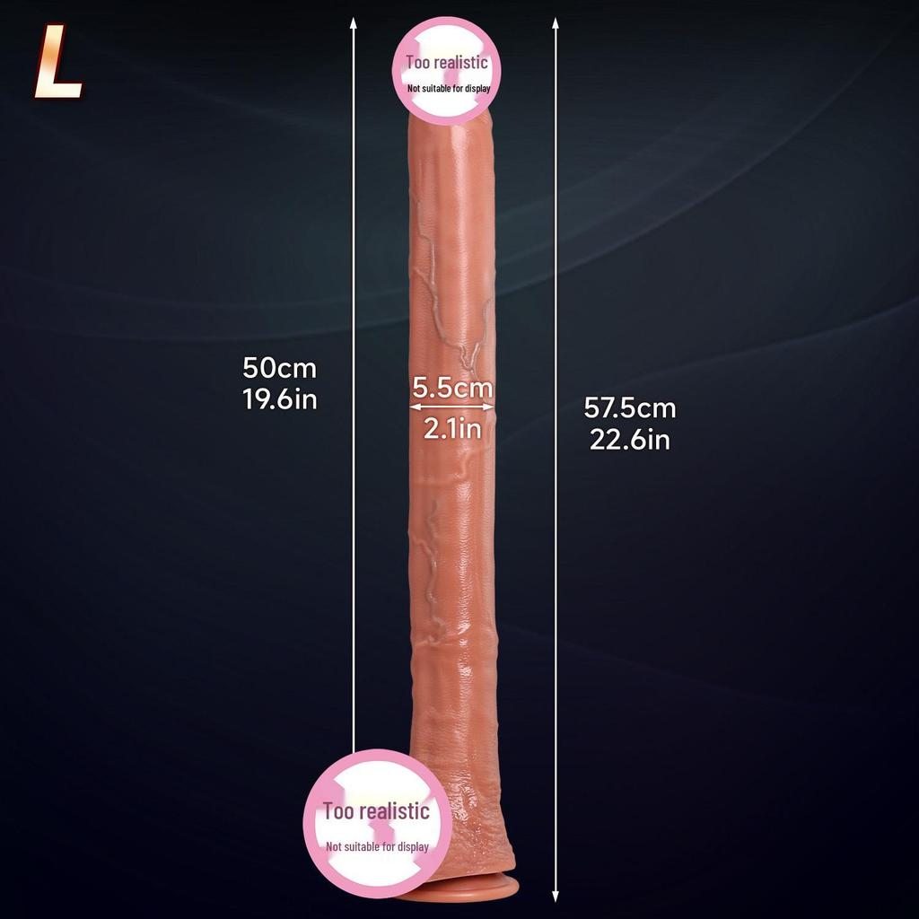 Ultra-langer Silikondildo - Weicher Flesh-Masturbator für Erwachsene für Frauen