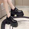 Fashion Ladies Shoes 2025 High Quality Buckle Strap Women's High Heels Fashion Round Toe Dress Pumps Women Hot Sale Solid Platform Heels