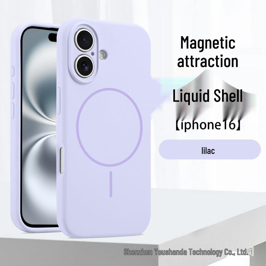 Funda magnética de silicona líquida para iPhone 17 para Apple 16 Pro Max - Cobertura total, Protección precisa de la lente