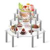 Clear Acrylic Display Stand Wedding Food Desserts Cupcake Perfume Cosmetic Jewelry Small Item Display Storage Racks Party Decor