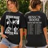 Summer Hot Sale Benson Wanted Man Tour 2026 T-shirt Men Women Rock Oversized Streetwear T-shirt Harajuku Hip Hop Punk T-shirt