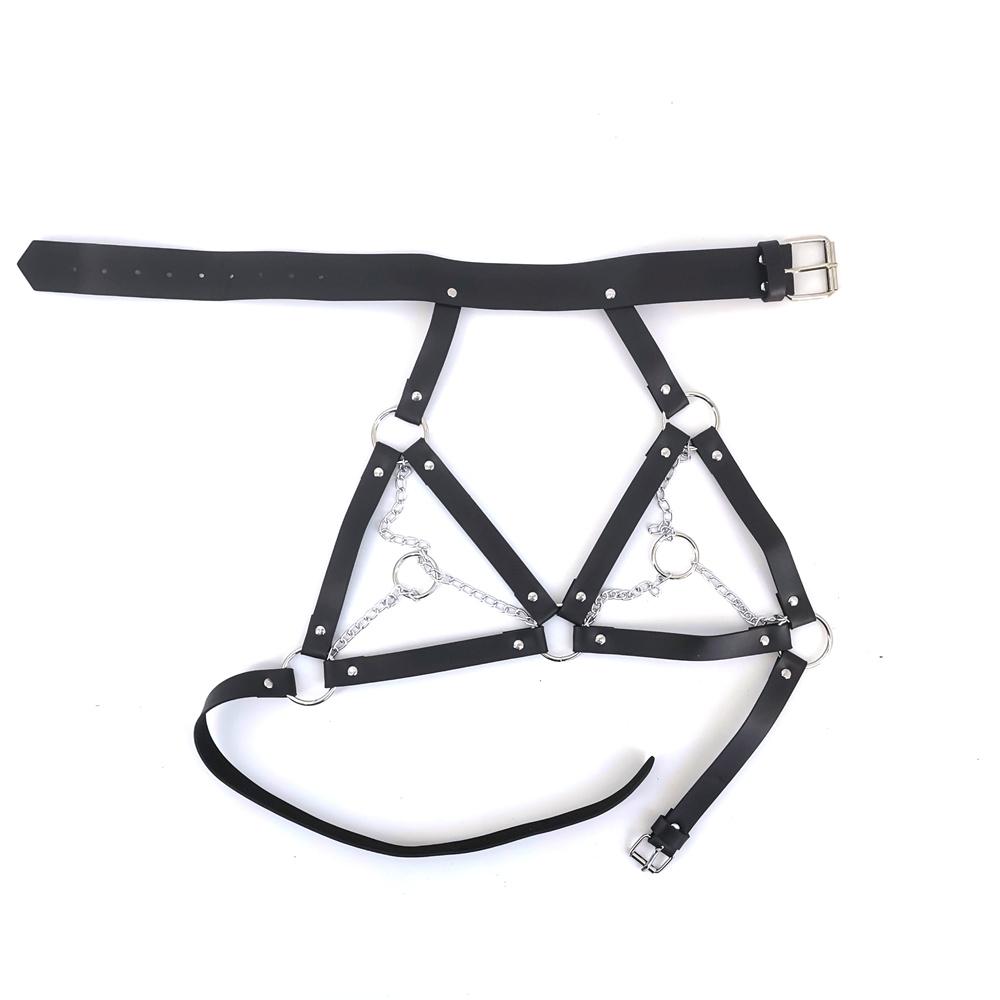 Women's Lingerie Garter Harness Bondage Erotic Sex Toy for Couples PU Leather Strip Club Party Adult Games BDSM