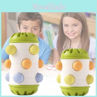 Colorful Plastic Baby Crawling Toy Fun Push Roll Drum Sensory Development