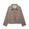 Ladies' Solid Color Fashionable Long Sleeved Button Casual Top,  Jacket Jacket Jacket