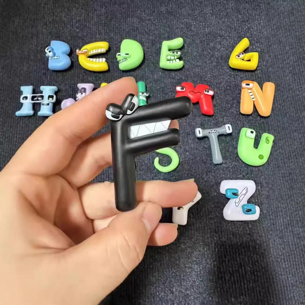 Letter 26 Adorable Alphabet Pvc Cartoon Character Action Figures For Creative Play