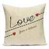 Love Heart Pillow Cover Valentine Day Love You Letters Cushion Cover Home Decor Sofa Bed Wedding Party Decor Pillowcase