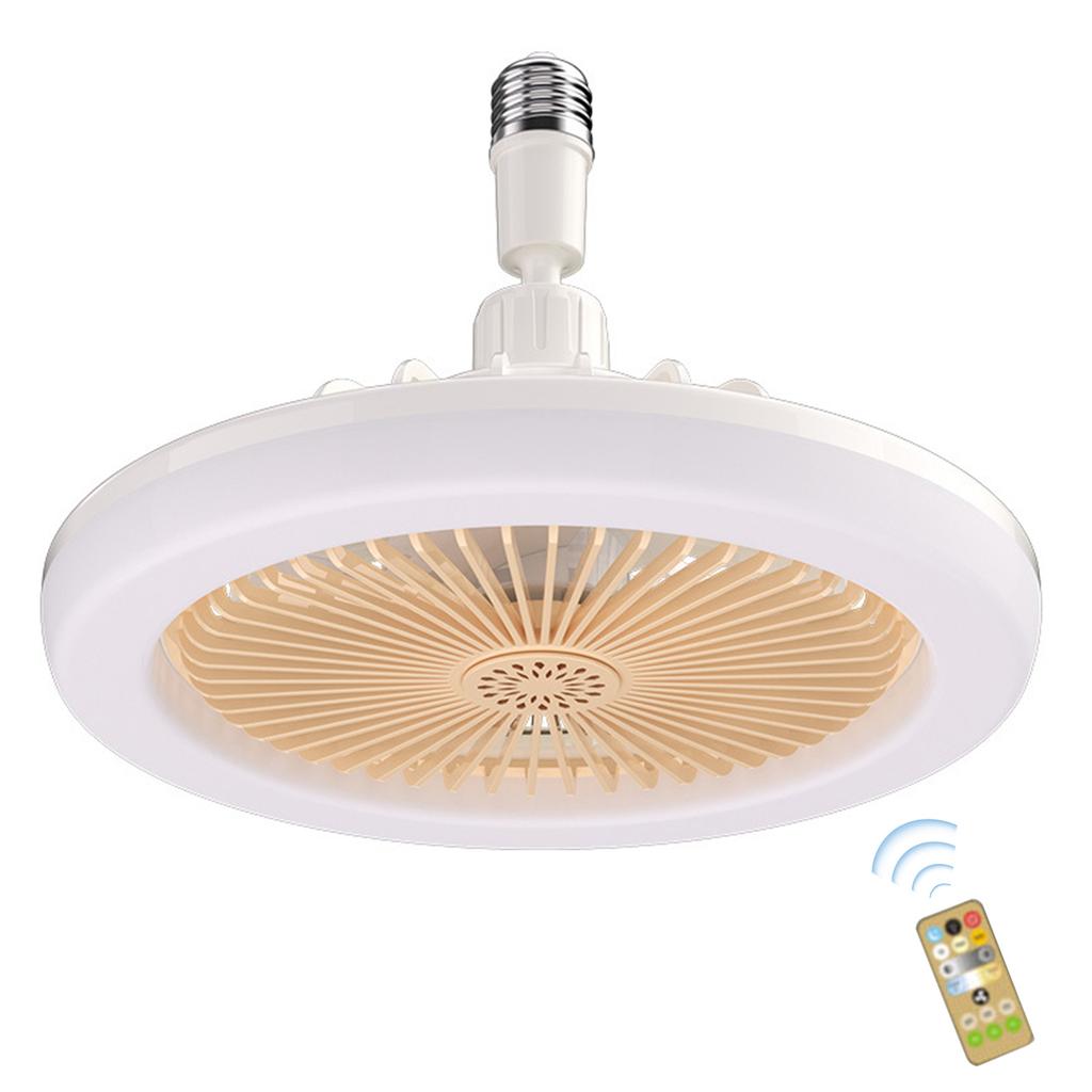 Fan Chandelier Universal E27 Light Holder Aroma Fan Ceiling Light with Remote Control Mute Dimmable for Living Room Study