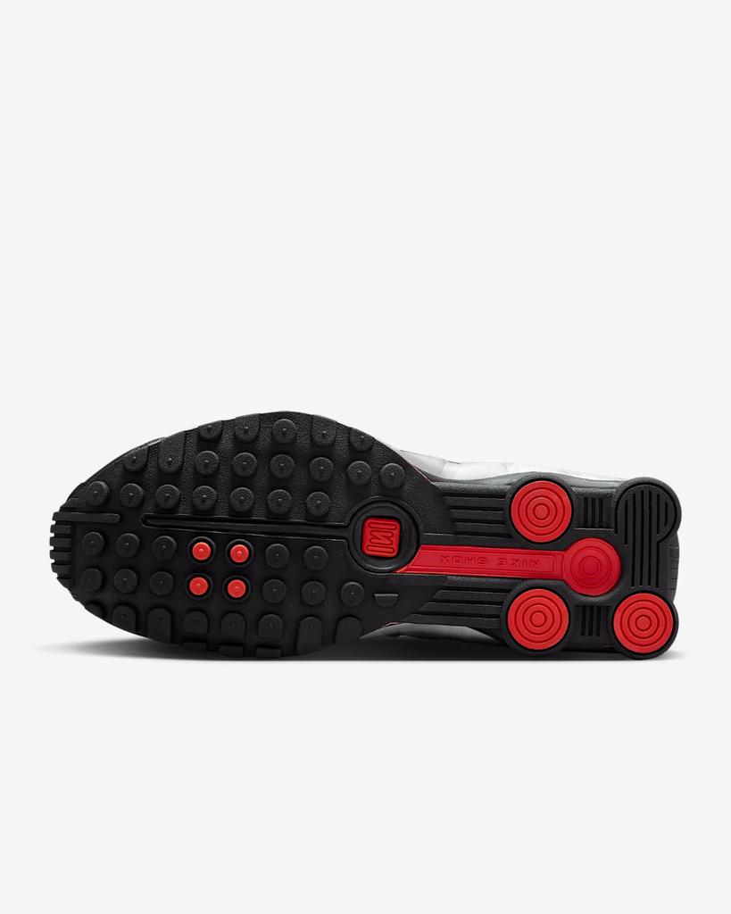 AR3565-011 Nike Shox R4 Black Light Crimson Metallic Silver 2025 (Men's)