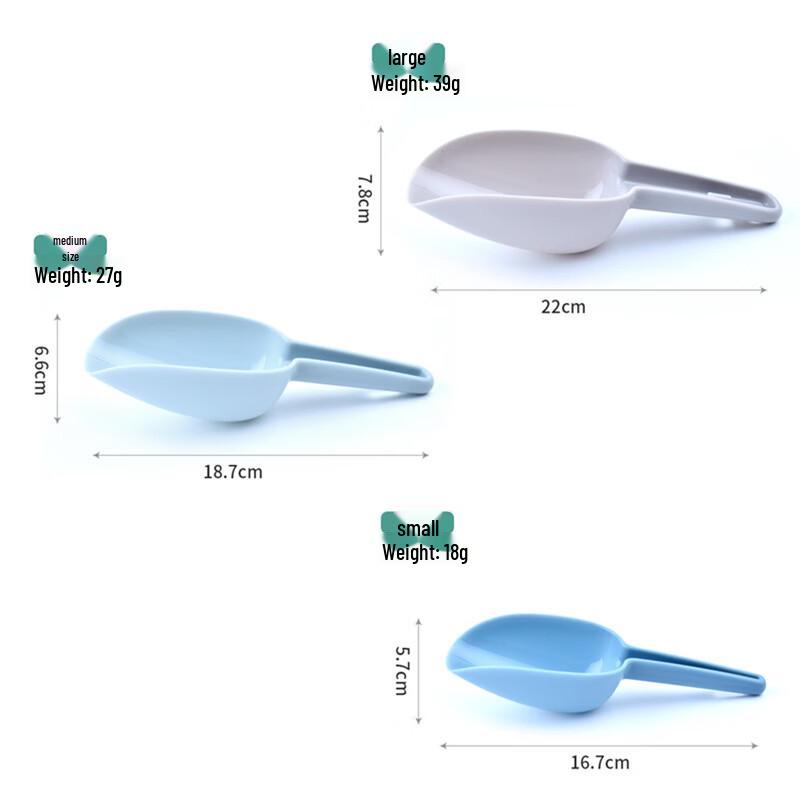 4-Piece Plastic Multipurpose Scoop Set