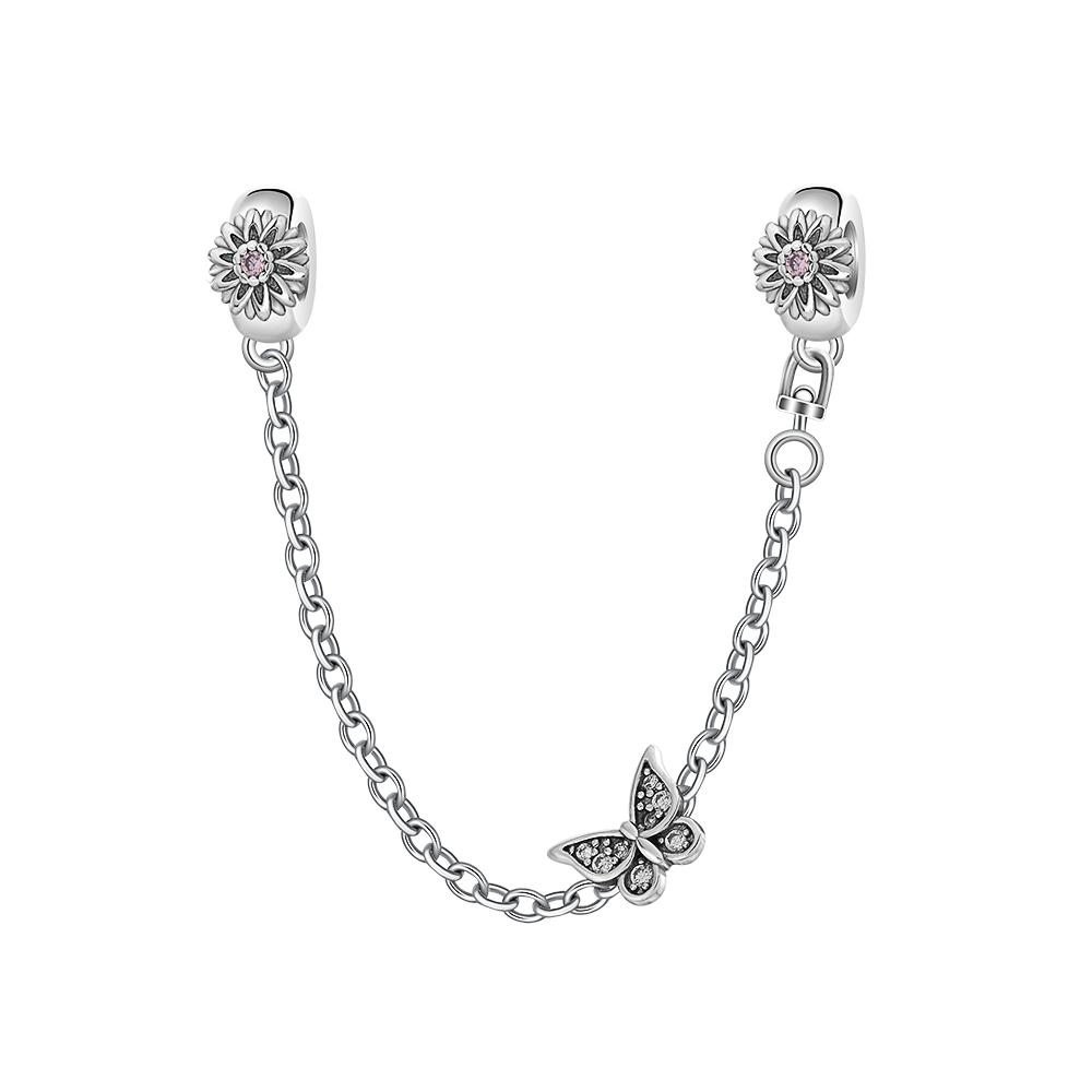 925 Silber Charms Passend für Original Armband Damen Schmuck Geschenk Schmetterling Stern Mond Herz Liebe Klemme Perlen Sicherheitskette Anhänger