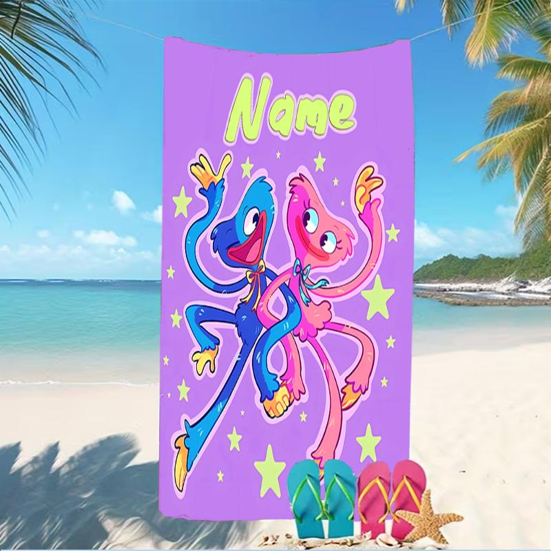Customizable personalized beach towels Poppy Playtime themed designs.Suitable for the beach, yoga, sports;ideal as beach accessories
