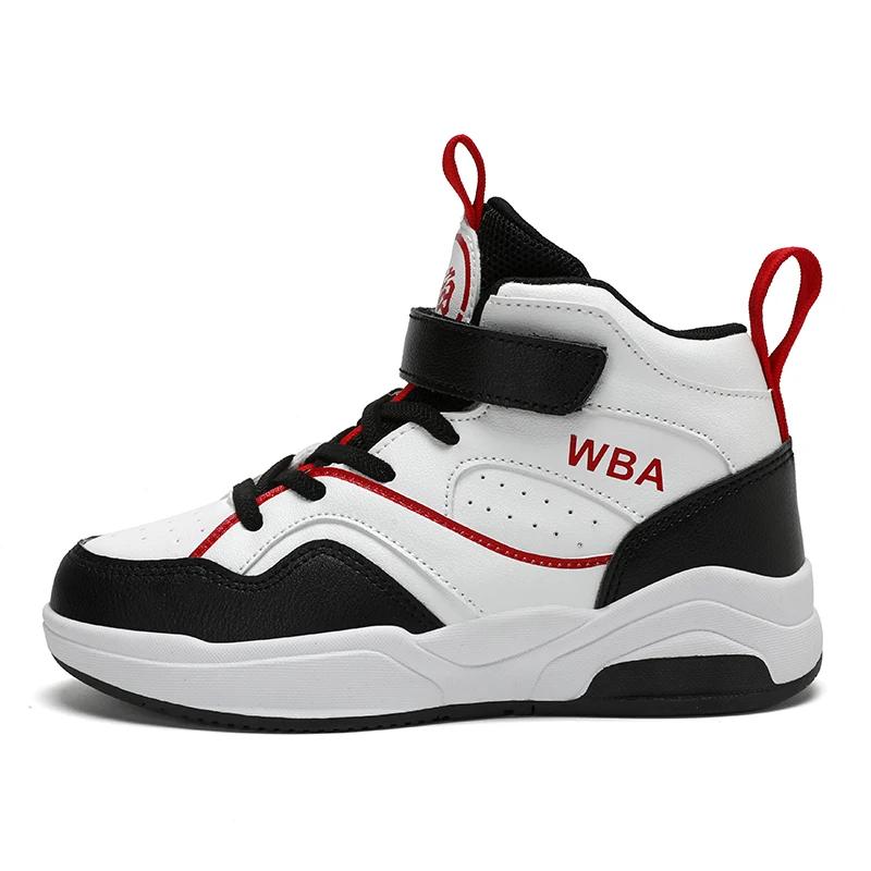 

Autumn Childrens Boy Sneakers Pu Leather Outdoor Non-slip Boys Basketball Shoes School Running Luxury Fashion Boys Sports Shoes 39 червоний