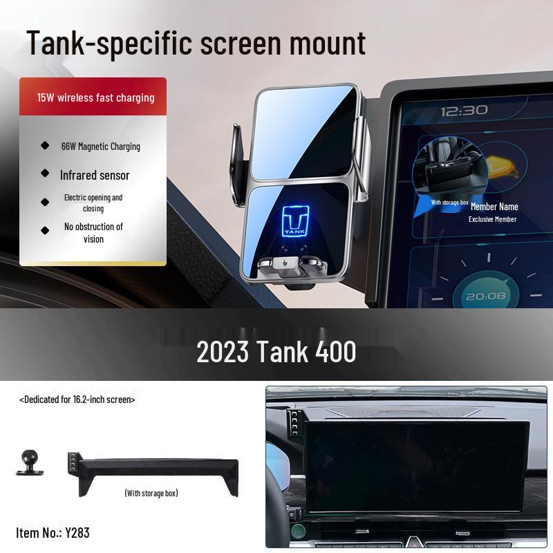 

Tank 500 Vehicle Wireless Charging Phone Holder for 26 Models