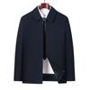 Spring and Autumn Men's Jacket Middle-aged and Elderly Men's Business Casual Lapel Men's Jacket