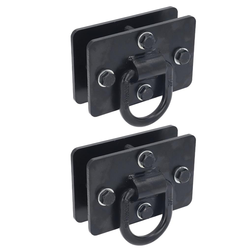 2 Pcs D Rings for Trailers 1 2 Inch Heavy Duty Recessed Bolt On Tie Down Anchors Points 12000lbs Capacity for Truck Bed