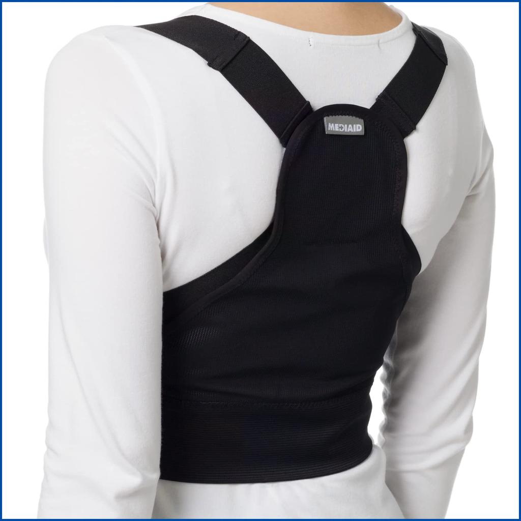 MediAid Style Care Back Stretch Black Unisex Back Posture Hunchback Rounded Shoulders Japan Sigmax 752003 L/LL