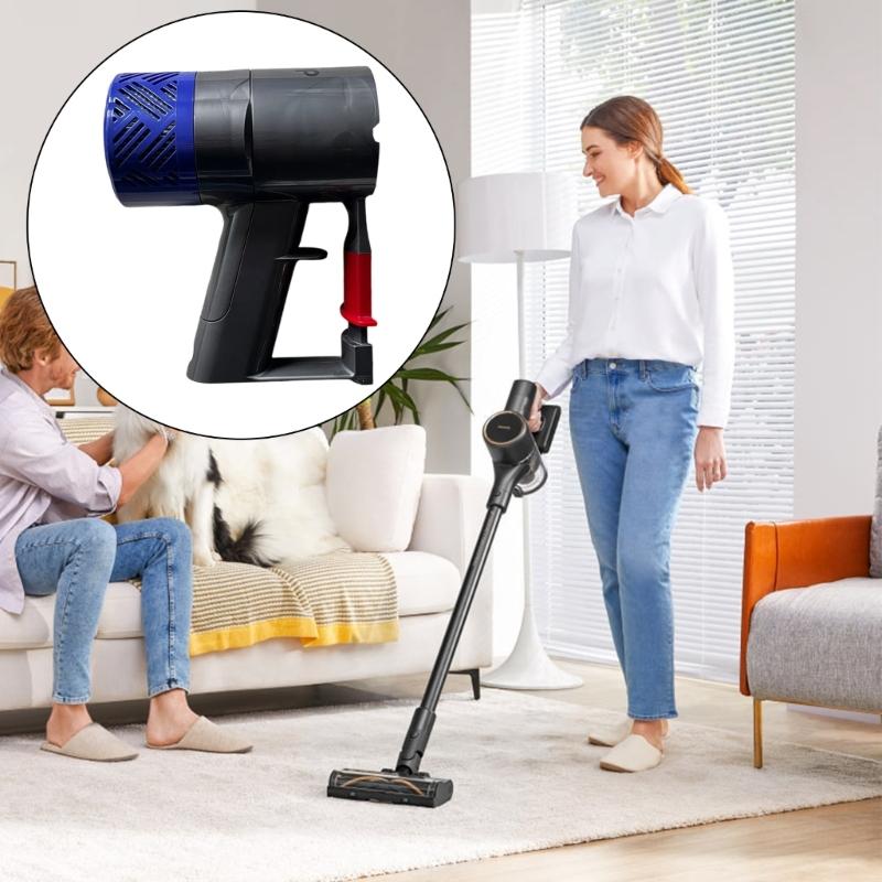 Compatible Vacuum Motor Handle Plastic Texture Replacement Part Quick Installation Ergonomic Suitable for Stick Vacuums