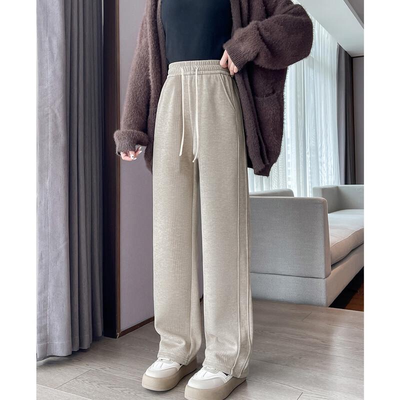 TonLion 2024 Women's Side Stitch Casual Straight-Leg Pants