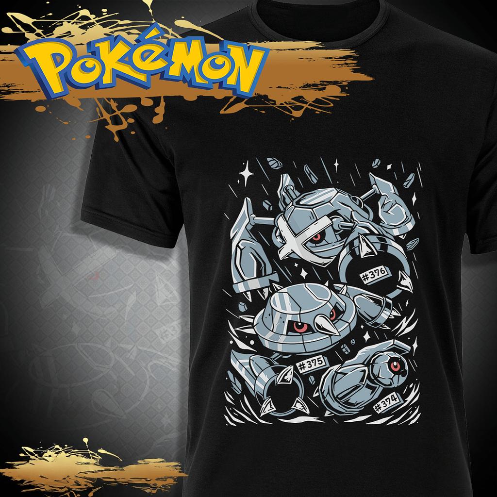 Unisexs And Unisexs Summer New Street Style Pok Mon Flying Dragon Family Cross Word Bat Elf Graffiti Loose Cotton Tshirt