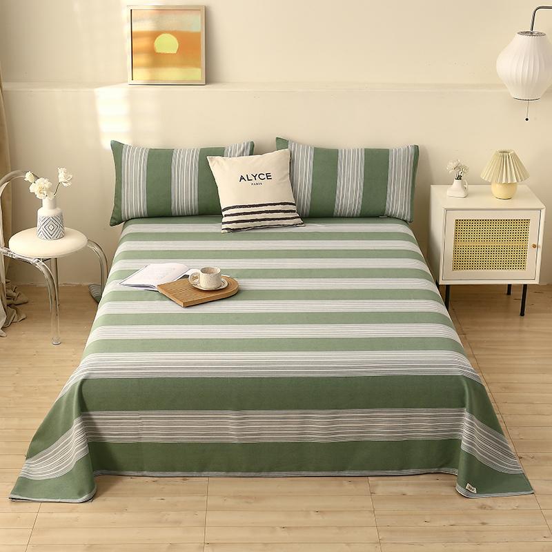 Cotton Thick Bed Flat Sheet for Double Bed Plain Top Sheets Single/Queen/King Flat Bedsheets Soft Home Bed Linen Sheets