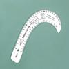 Multifunctional French Curved Ruler for Tailoring Clothing Pattern Making Dressmaking Clear Acrylics Sewing Ruler Tool