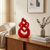 Abstract Design 3D Printed Figure Romantic Couple Embracing Sculpture  Home Decoration