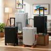20" Aluminum-Magnesium Alloy Suitcase with Leather Handle - Jelly Wheel Design
