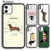 Anatomy Of a Dachshund Print Phone Case Cover For iPhone 17 Air 16 15 14 Plus 12 13 Pro Max Coque Shell Fundas