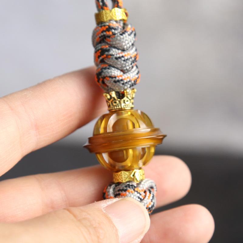 UFO Mini Fidget Spinner Knife Keychain Hand Spinning Top Tip Gyro PEI Stress Reducing Toys Rotating Relieve Anxiety Antistresse