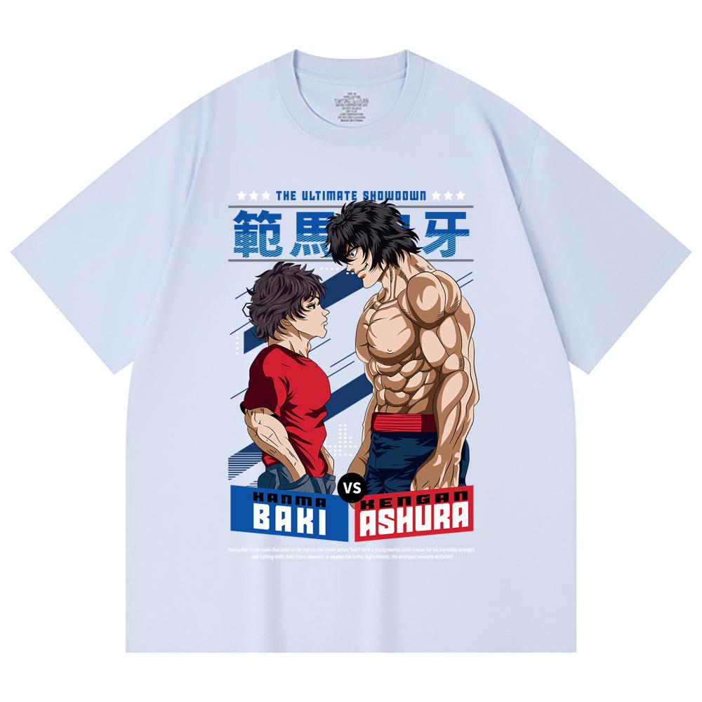 230 g/m² 100% bavlna Baki V2 Baki Ashura Potisk Unisex T-shirt z těžké bavlny