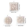 Vintage Flower Soft Pottery Earring Mold Car Keychain Pendant Decoration Supplies for Children Adult DIY Crafts
