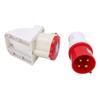 Industrial Plug Socket 380415V 32A 4Pin 3P+E IP44 Waterproof Surface Mounted for Construction Sites