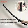 3Pcs/lot Simulation Battle Game Toys 3D Gravity Retractable Katana Pistol Simulation Grenade Stress Relief Toy Role Playing Prop