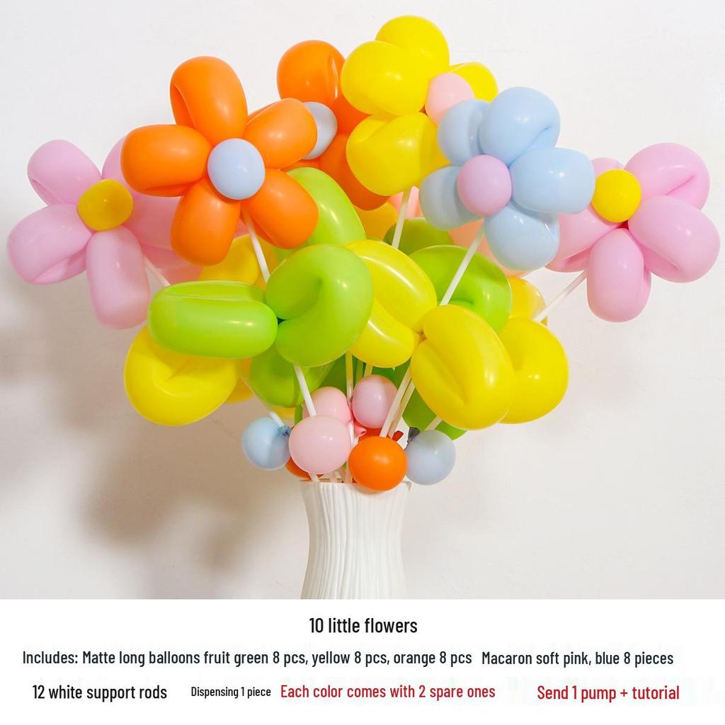 Ins Xiaohongshu DIY Blumen-Ballonstrauß-Set für Kinder - Japanische & Koreanische Partyballons